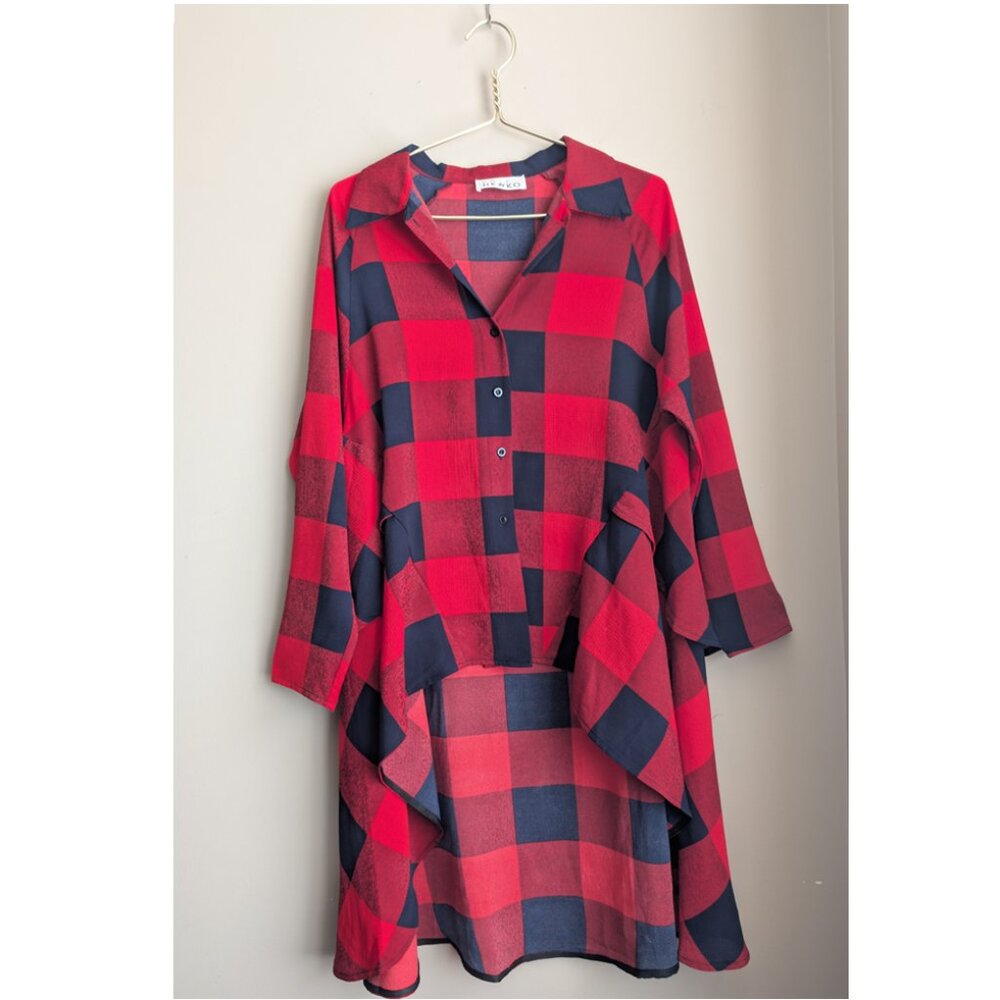 Kate Hewko High Low Button up Tunic